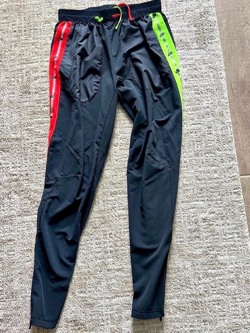 Nike Phenom Wild Run Pants Men Black & Green